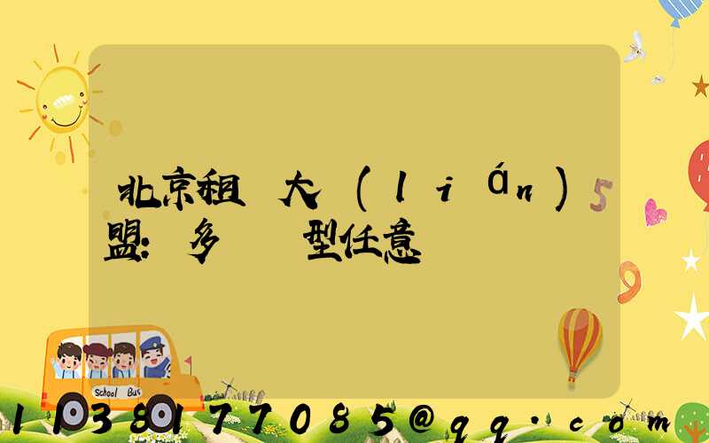 北京租車大聯(lián)盟：多樣車型任意選擇