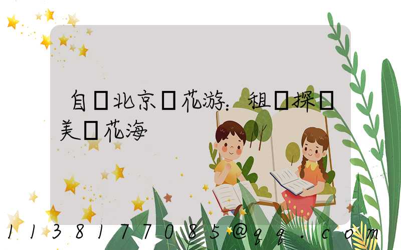自駕北京賞花游：租車探訪美麗花海